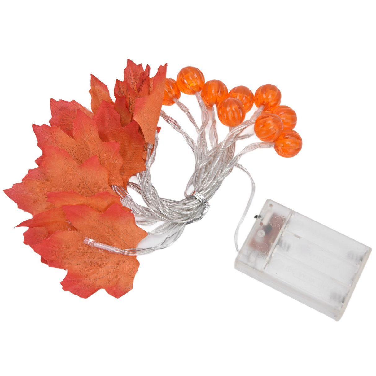 Maple Leaf String Light with Constant Light Flashing Dual Modes Indoor Outdoor Holiday Party Decors(3 m 9.8ft 20LED )