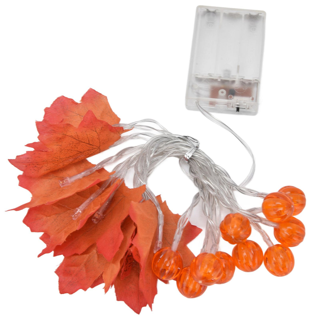 Maple Leaf String Light with Constant Light Flashing Dual Modes Indoor Outdoor Holiday Party Decors(3 m 9.8ft 20LED )