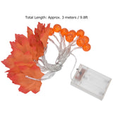 Maple Leaf String Light with Constant Light Flashing Dual Modes Indoor Outdoor Holiday Party Decors(3 m 9.8ft 20LED ) - Extra Image