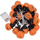 20LED Pumpkin String Light 3 Meters Dual Mode Decorative Light for Festival Home Halloween - Top-Down View