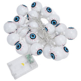 20LED String Light 9.8ft Halloween Ghost Eyeball String Light Bedroom Christmas String Light for Festival Decoration - Top-Down View