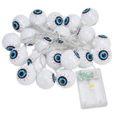 20LED String Light 9.8ft Halloween Ghost Eyeball String Light Bedroom Christmas String Light for Festival Decoration