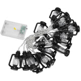 20LED String Light 9.8ft Warm Retro Halloween Kerosene String Light for Garden Home Festival Decoration