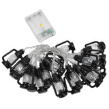 20LED String Light 9.8ft Warm Retro Halloween Kerosene String Light for Garden Home Festival Decoration