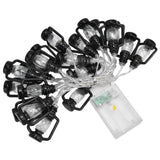 20LED String Light 9.8ft Warm Retro Halloween Kerosene String Light for Garden Home Festival Decoration - Close-Up Angle