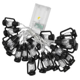 20LED String Light 9.8ft Warm Retro Halloween Kerosene String Light for Garden Home Festival Decoration - Low Angle