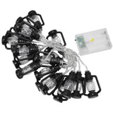 20LED String Light 9.8ft Warm Retro Halloween Kerosene String Light for Garden Home Festival Decoration - Extra Image