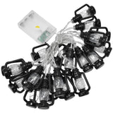 20LED String Light 9.8ft Warm Retro Halloween Kerosene String Light for Garden Home Festival Decoration