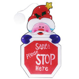 LED Christmas Decoration Light Santa Claus Lighted Window Decoration Battery Powered with Suction Cup for Christmas Decoration
