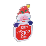 LED Christmas Decoration Light Santa Claus Lighted Window Decoration Battery Powered with Suction Cup for Christmas Decoration - Top-Down View