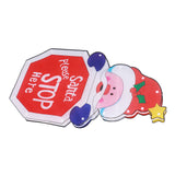 LED Christmas Decoration Light Santa Claus Lighted Window Decoration Battery Powered with Suction Cup for Christmas Decoration - Rear View
