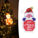 LED Christmas Decoration Light Santa Claus Lighted Window Decoration Battery Powered with Suction Cup for Christmas Decoration - Extra Image