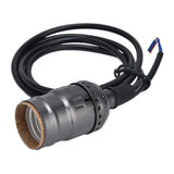 Chandelier Lamp Holder 110V to 240V Retro Ceiling Hanging Light Bulb Socket BasePearl Black