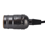 Chandelier Lamp Holder 110V to 240V Retro Ceiling Hanging Light Bulb Socket BasePearl Black