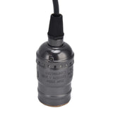 Chandelier Lamp Holder 110V to 240V Retro Ceiling Hanging Light Bulb Socket BasePearl Black