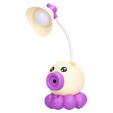 LED Desk Lamp Octopus Shaped Foldable Multifunctional Warm White Light USB Charging Cute Desk LampYellow