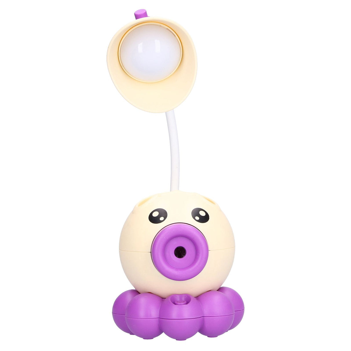LED Desk Lamp Octopus Shaped Foldable Multifunctional Warm White Light USB Charging Cute Desk LampYellow