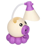 LED Desk Lamp Octopus Shaped Foldable Multifunctional Warm White Light USB Charging Cute Desk LampYellow