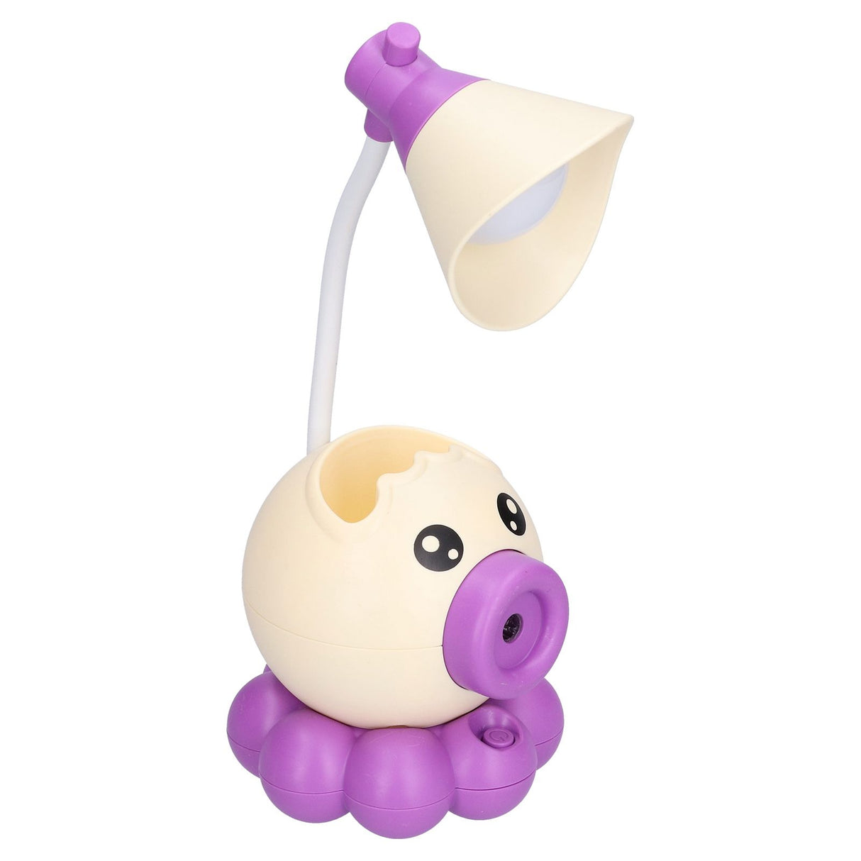 LED Desk Lamp Octopus Shaped Foldable Multifunctional Warm White Light USB Charging Cute Desk LampYellow
