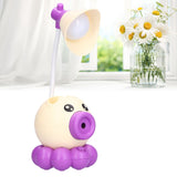 LED Desk Lamp Octopus Shaped Foldable Multifunctional Warm White Light USB Charging Cute Desk LampYellow
