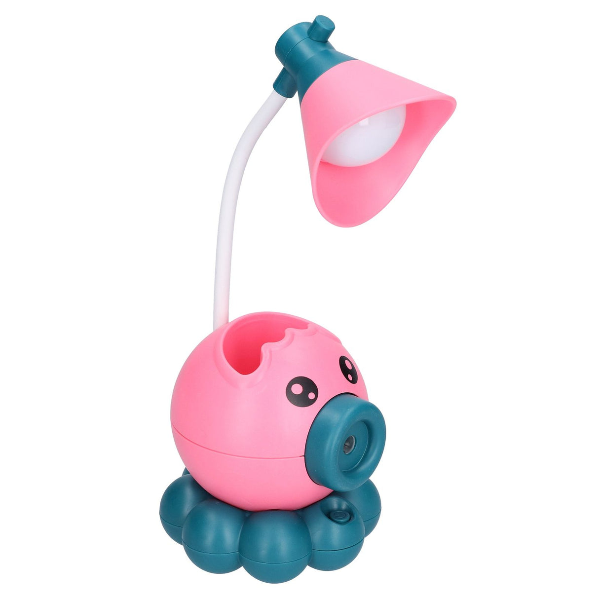 LED Desk Lamp Octopus Shaped Foldable Multifunctional Warm White Light USB Charging Cute Desk LampPink