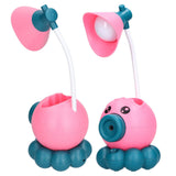 LED Desk Lamp Octopus Shaped Foldable Multifunctional Warm White Light USB Charging Cute Desk LampPink