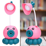 LED Desk Lamp Octopus Shaped Foldable Multifunctional Warm White Light USB Charging Cute Desk LampPink