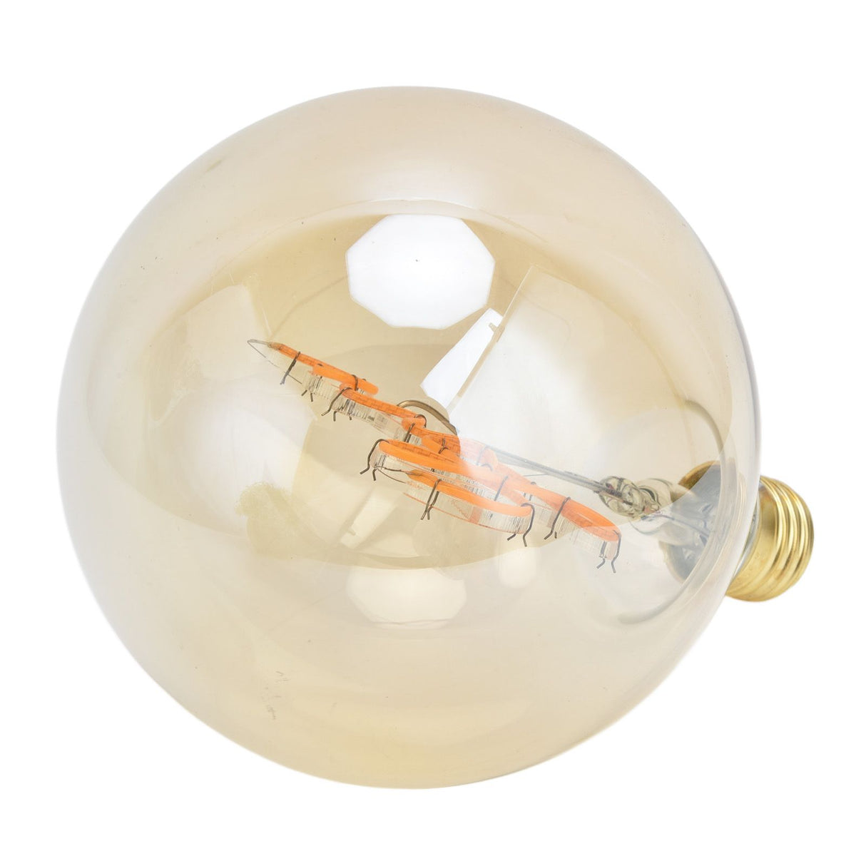 Round Light Bulbs Nontoxic No Flicker Energy Saving Environmental Friendly LED Dimmable Bulb Light 220VLOVE