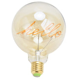 Round Light Bulbs Nontoxic No Flicker Energy Saving Environmental Friendly LED Dimmable Bulb Light 220VHELLO - Front View