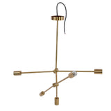 Modern Chandelier Unique Appearance Elegant Design Stable Firm Geometric Line Chandelier 110‑220V