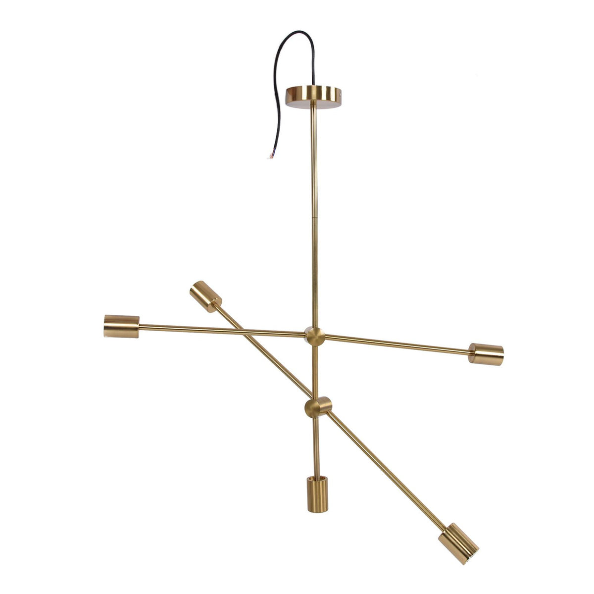Modern Chandelier Unique Appearance Elegant Design Stable Firm Geometric Line Chandelier 110‑220V
