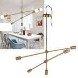 Modern Chandelier Unique Appearance Elegant Design Stable Firm Geometric Line Chandelier 110‑220V