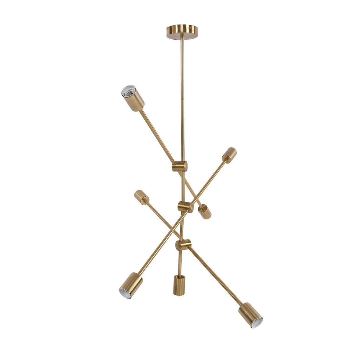 Pendant Light 6 Lights Geometric Style Unique Design Stable Firm Highly Durable Hanging Light Fixtures 110‑220V