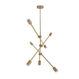Pendant Light 6 Lights Geometric Style Unique Design Stable Firm Highly Durable Hanging Light Fixtures 110‑220V - Side View