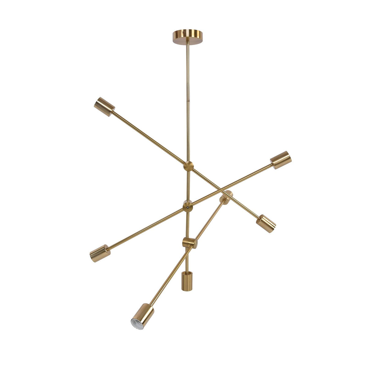 Pendant Light 6 Lights Geometric Style Unique Design Stable Firm Highly Durable Hanging Light Fixtures 110‑220V
