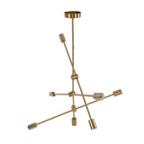 Pendant Light 6 Lights Geometric Style Unique Design Stable Firm Highly Durable Hanging Light Fixtures 110‑220V - 45-Degree Angle