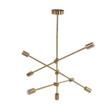 Pendant Light 6 Lights Geometric Style Unique Design Stable Firm Highly Durable Hanging Light Fixtures 110‑220V