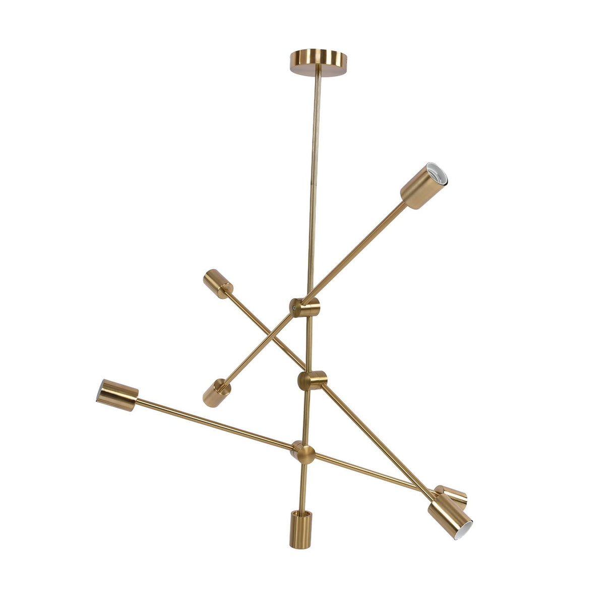 Pendant Light 6 Lights Geometric Style Unique Design Stable Firm Highly Durable Hanging Light Fixtures 110‑220V