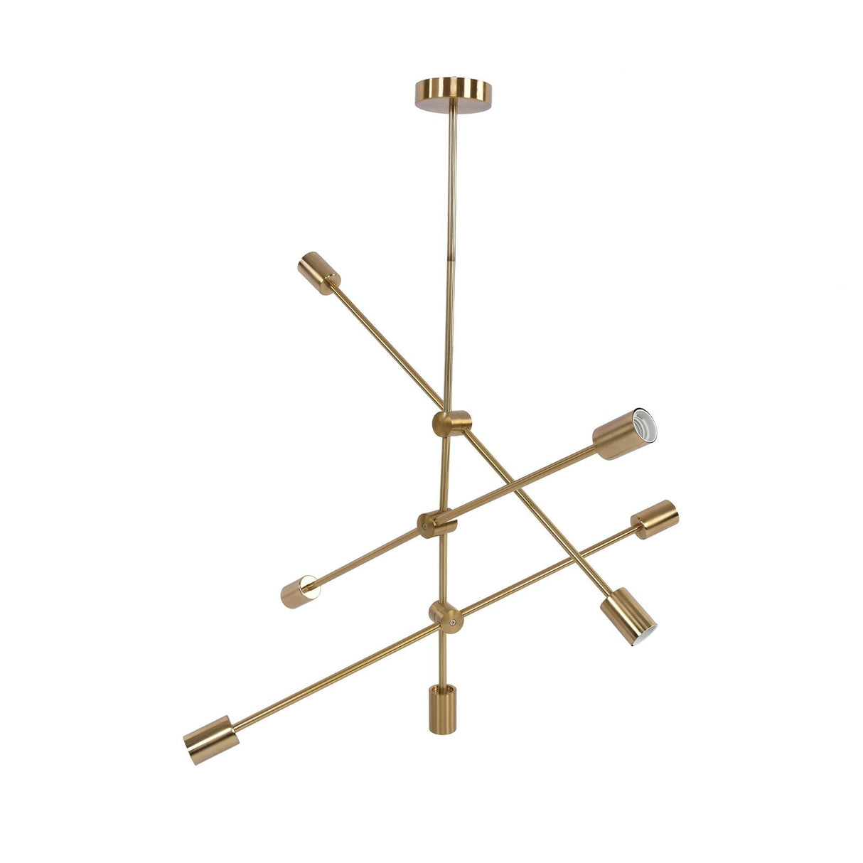 Pendant Light 6 Lights Geometric Style Unique Design Stable Firm Highly Durable Hanging Light Fixtures 110‑220V
