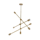 Pendant Light 6 Lights Geometric Style Unique Design Stable Firm Highly Durable Hanging Light Fixtures 110‑220V