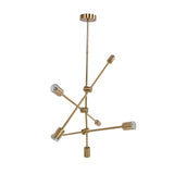 Pendant Light 6 Lights Geometric Style Unique Design Stable Firm Highly Durable Hanging Light Fixtures 110‑220V