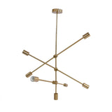 Pendant Light 6 Lights Geometric Style Unique Design Stable Firm Highly Durable Hanging Light Fixtures 110‑220V
