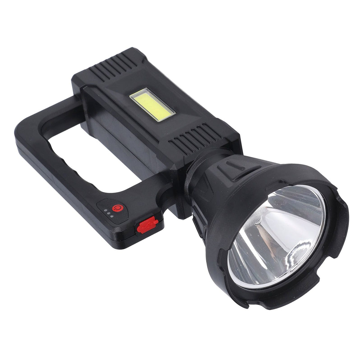 Spotlight Flashlight USB Charging Dual Light Source Smart Battery Display Multi Speed Mode Flash Light