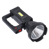 Spotlight Flashlight USB Charging Dual Light Source Smart Battery Display Multi Speed Mode Flash Light - Side View