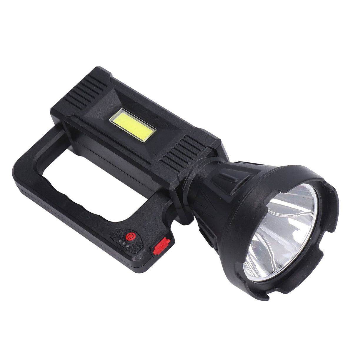 Spotlight Flashlight USB Charging Dual Light Source Smart Battery Display Multi Speed Mode Flash Light