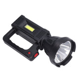 Spotlight Flashlight USB Charging Dual Light Source Smart Battery Display Multi Speed Mode Flash Light
