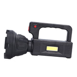 Spotlight Flashlight USB Charging Dual Light Source Smart Battery Display Multi Speed Mode Flash Light