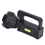 Spotlight Flashlight USB Charging Dual Light Source Smart Battery Display Multi Speed Mode Flash Light