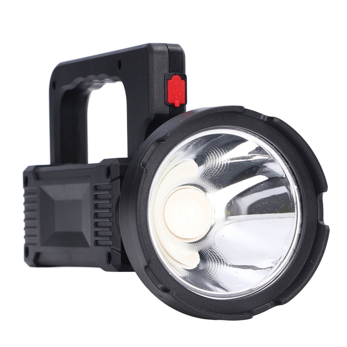 Spotlight Flashlight USB Charging Dual Light Source Smart Battery Display Multi Speed Mode Flash Light