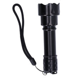 LED Flashlight Telescopic Zoom Protective Function Fashion Design IP65 Waterproof 5000LM Zoom Flashlight - Side View